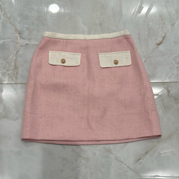 Button Down Top and Skirt Set in Light Pink - Picture 7 of 9